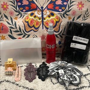 Black and White Hair Bow Accessory